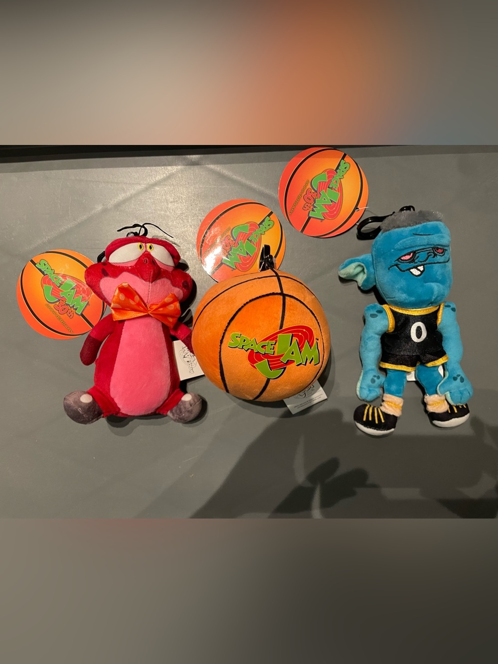 Space Jam 30th Anniversary Nerdluck,Basketball,Monster Plush Hanger NWT